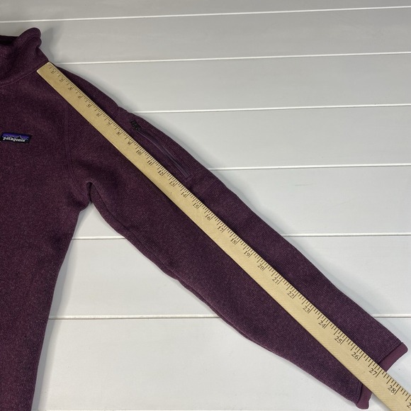 Patagonia Women's Better Sweater 1/4 Zip Fleece Pullover Burgundy Purple Size S - Picture 10 of 16